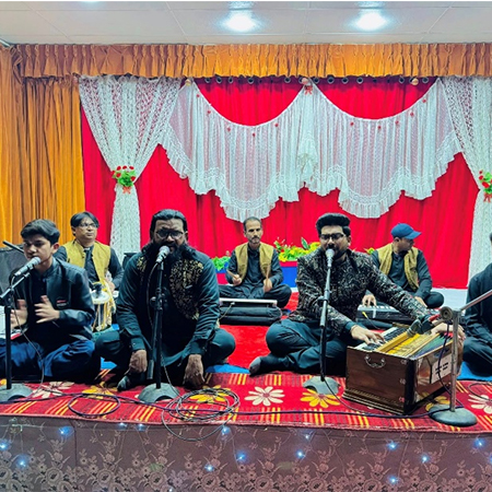 The Qawwali Night held on 30th January was a vibrant celebration of Sufi music and culture. The evening featured the soulful performance of Ramzan Brothers, the Qawals,