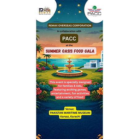 The Summer Oasis Food Gala, a two-day event, was successfully organized through a collaboration between Remax Overseas Corporation and the Pakistan American Cultural Center (PACC).