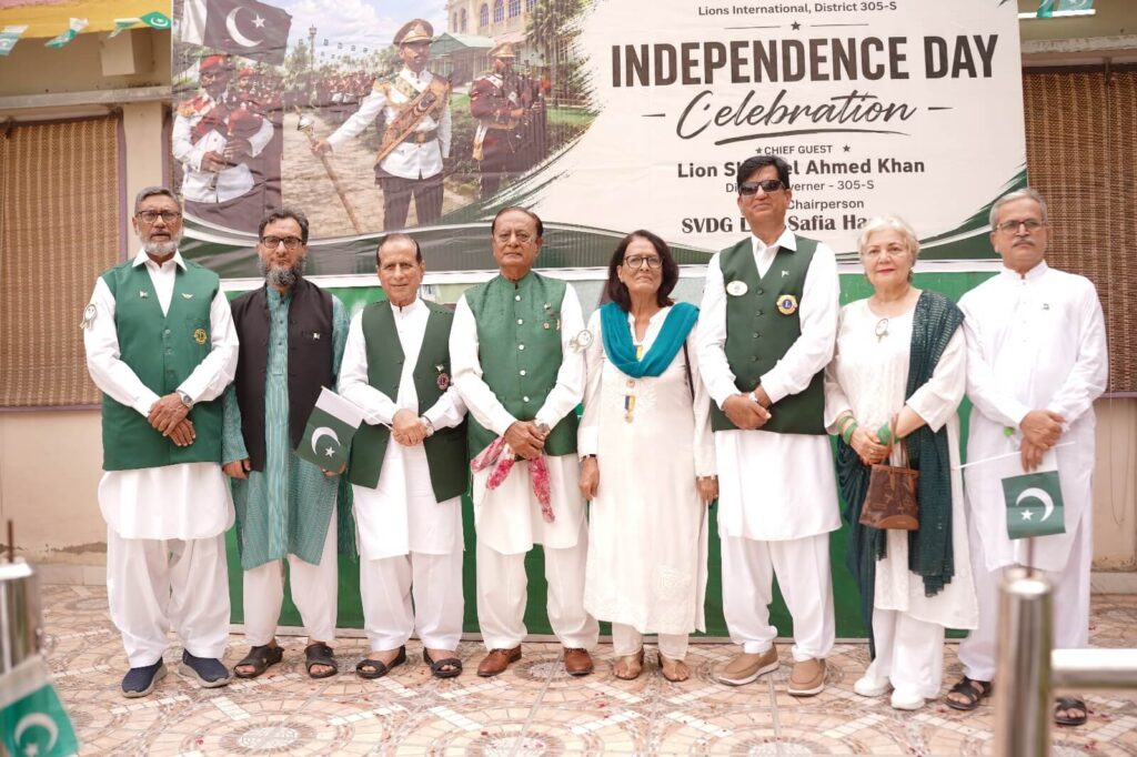Karachi, August 16, 2026: The Pakistan American Cultural Center (PACC), in collaboration with Lions International, District 305-S, organized a special Independence Day ceremony at the PACC