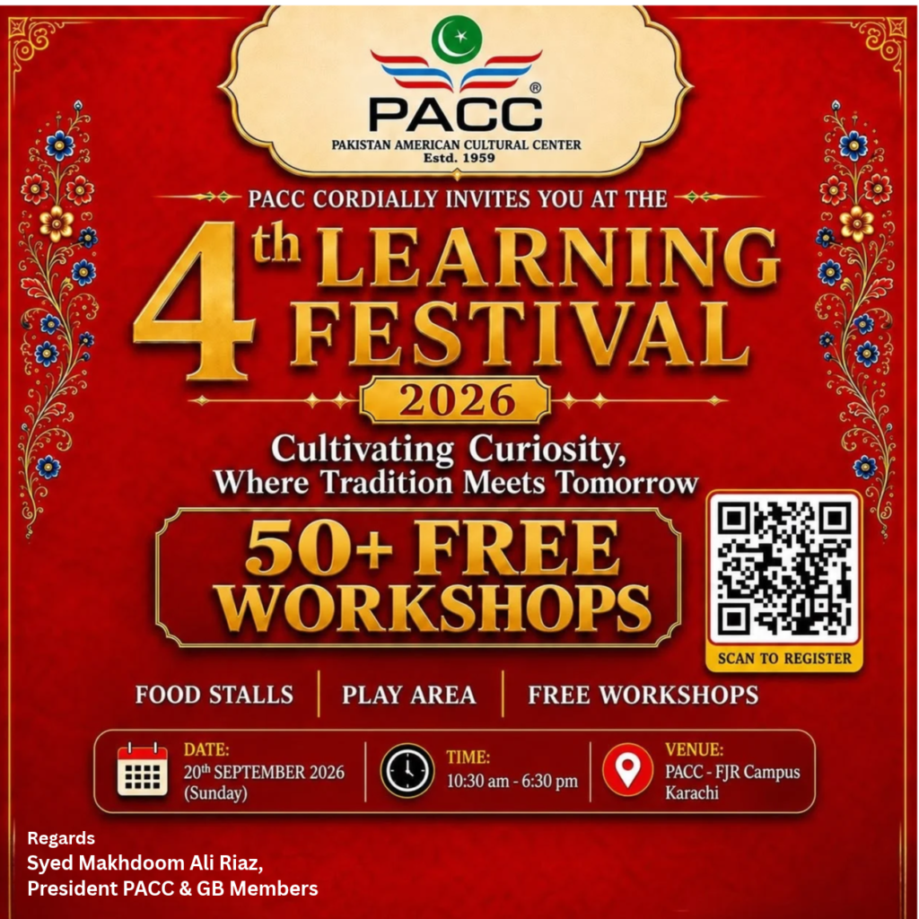 On Sunday, 20 September 2026, PACC came alive with a celebration of learning, ideas, creativity and curiosity as the Fourth Learning Festival 2026 unfolded from 10:30 a.m. to 7:00 p.m.